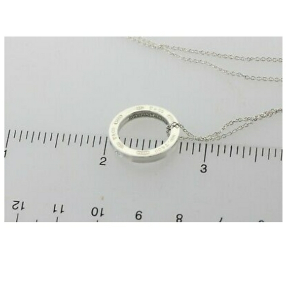 Tiffany & Co. 1837 Pendant Necklace! 16 inches Classic Statement Piece 💙 - Picture 3 of 5